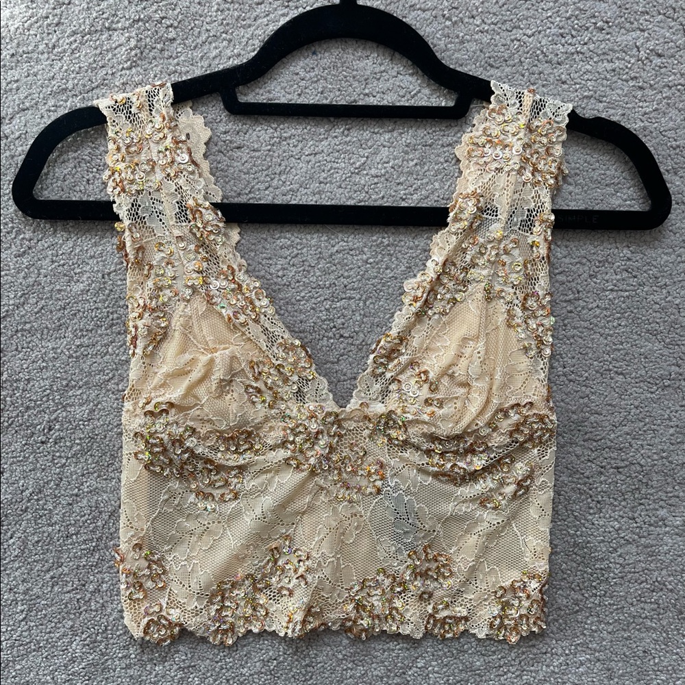 Bebe Beaded Lace Bralette